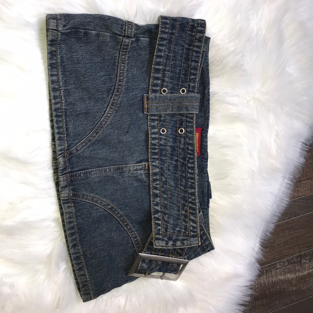 Blue Asphalt Denim Mini Skirt